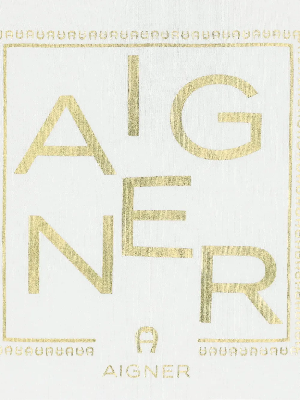 Aigner Kids T-shirt met print Wit