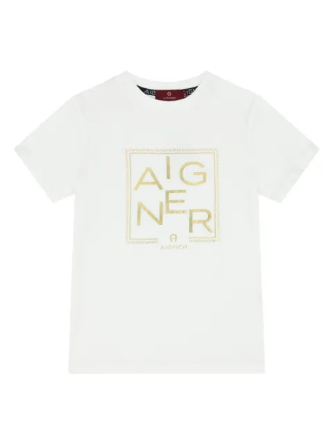 Aigner Kids printed cotton T-shirt
