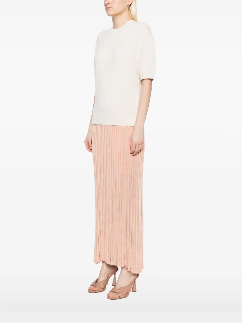 Theory knitted T-shirt Beige