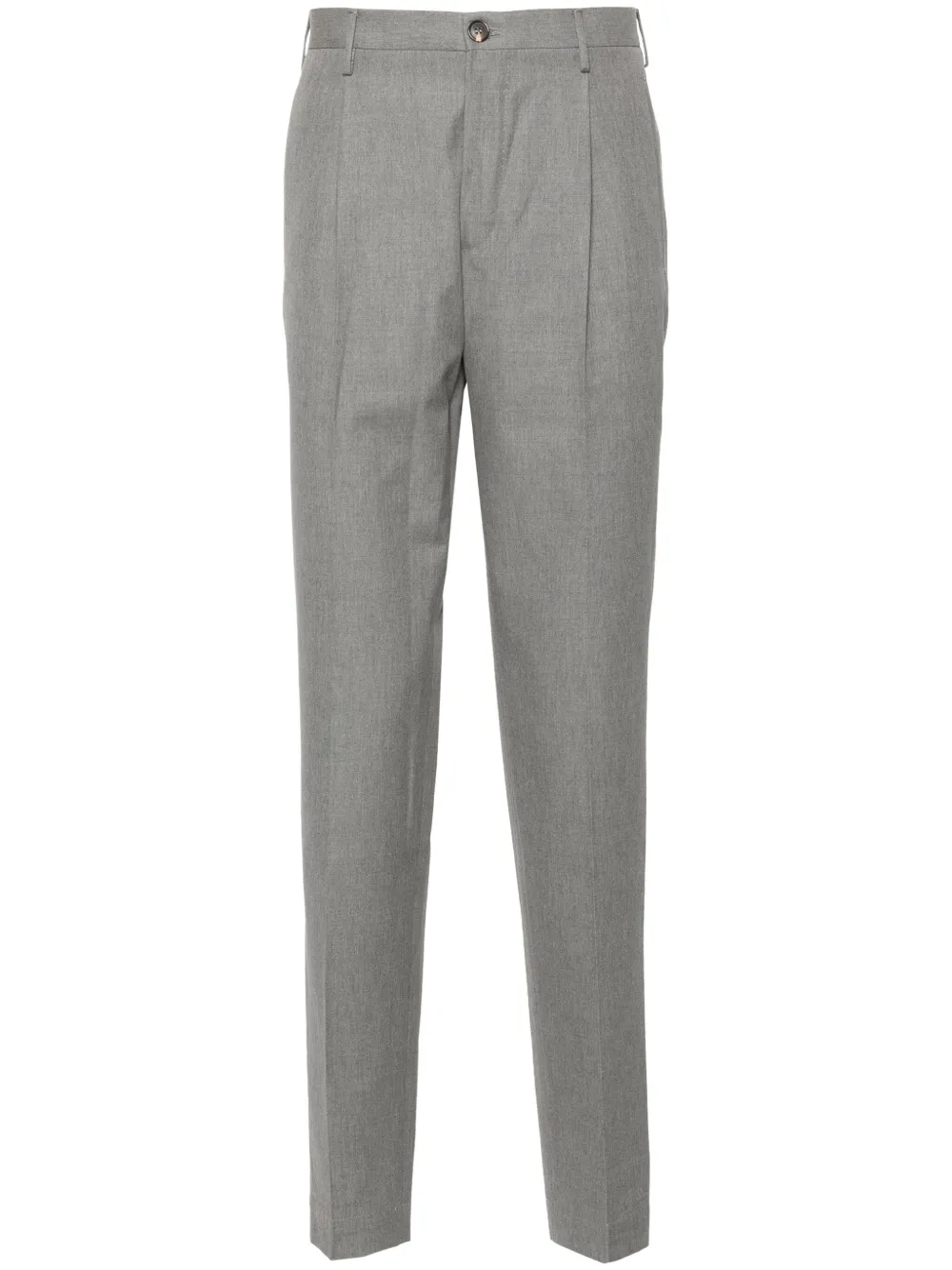Incotex tapered-leg twill trousers | Grey | Image 1