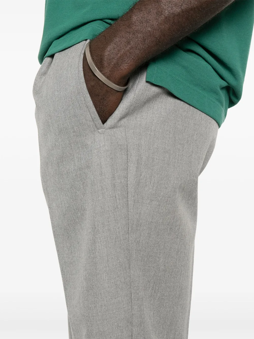 Incotex Broek met toelopende pijpen Grijs