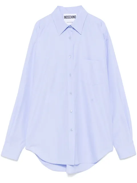 Moschino logo-embroidered shirt