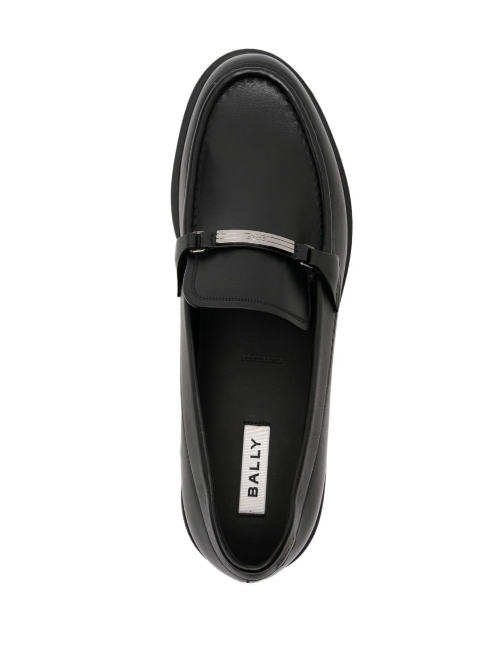 Bally Leren loafers Zwart