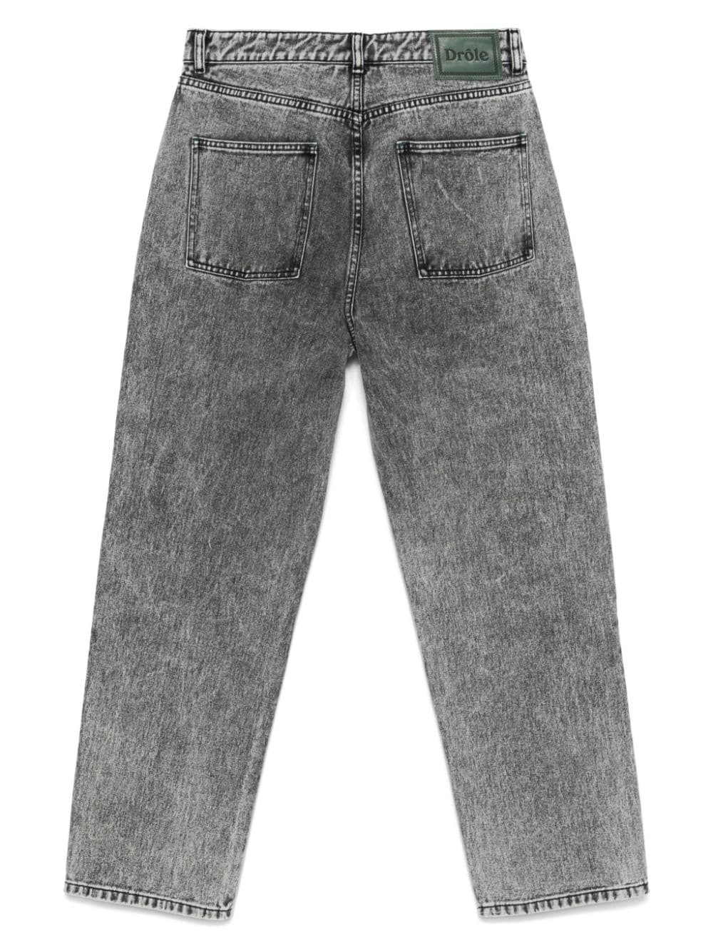 Shop Drôle De Monsieur Le Jean Gris Délavé Jeans In Grey