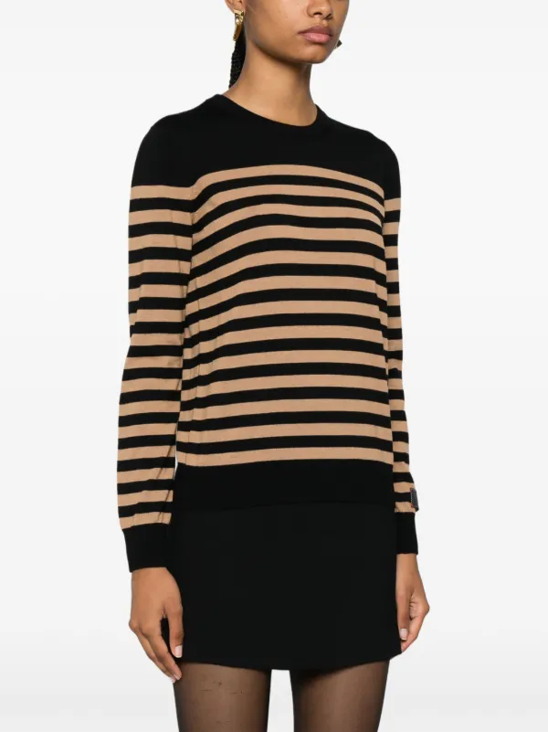 店舗良い Franchi Elisabetta ストライプ JP FARFETCH | ブラック | セーター トップス