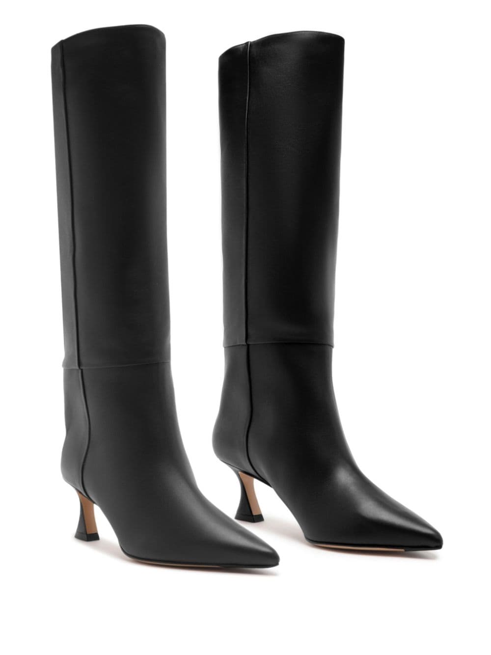 Shop Alexandre Birman 60mm Brena Knee-high Boots In Black