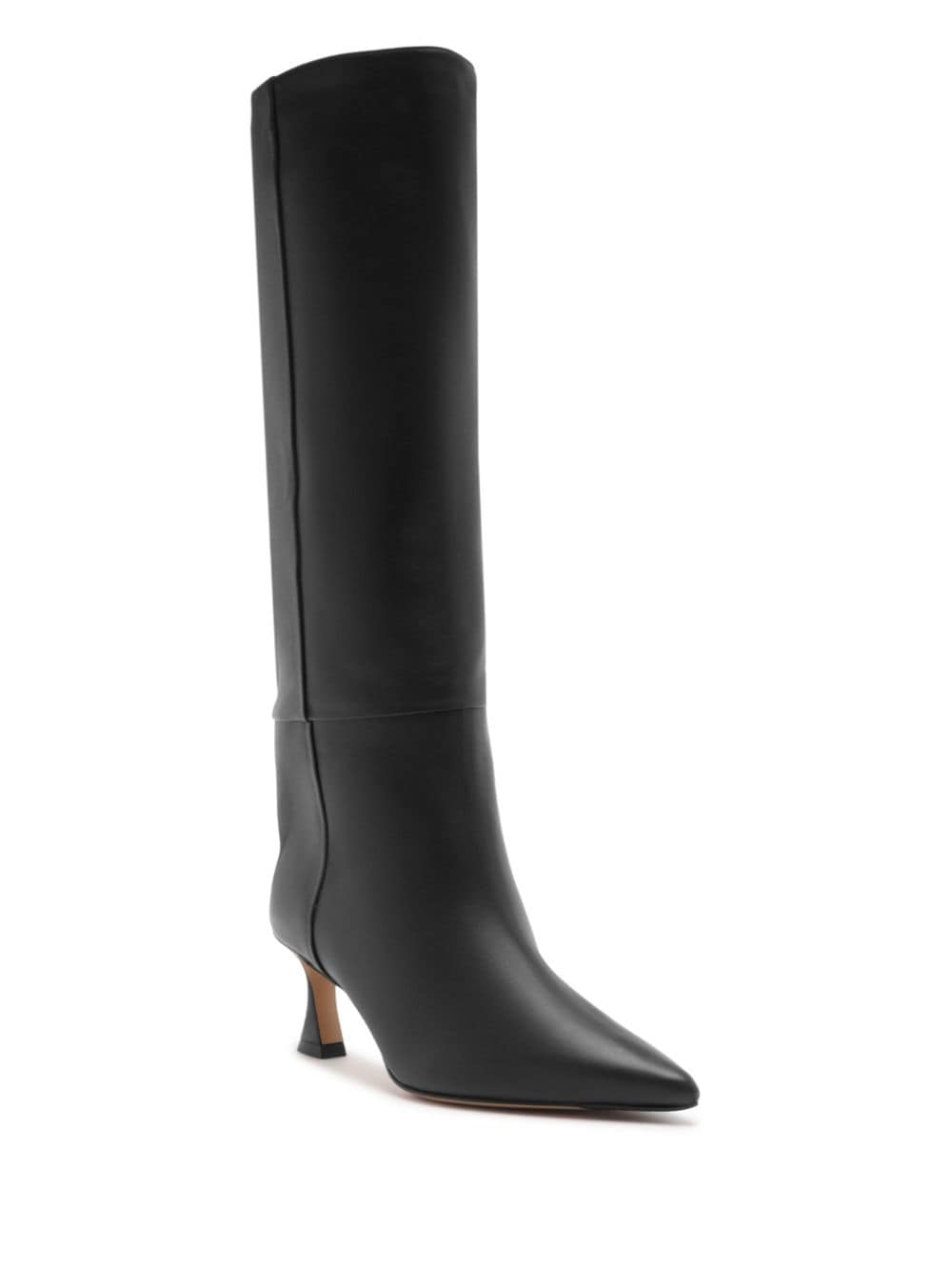 Shop Alexandre Birman 60mm Brena Knee-high Boots In Black