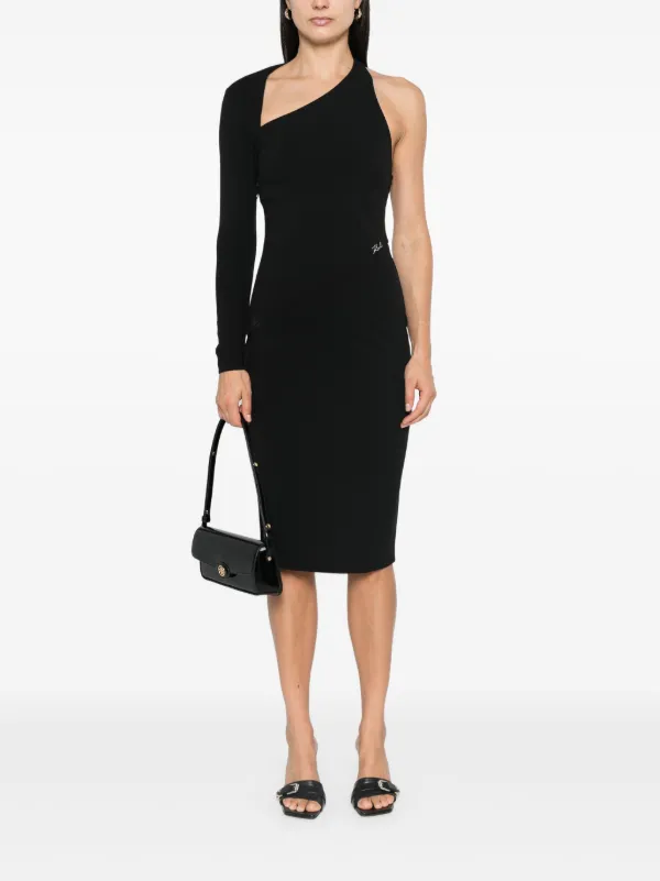 blue dress for baby girl Karl Lagerfeld Paris Ruched Sleeve Sheath Dress - Black main image 1