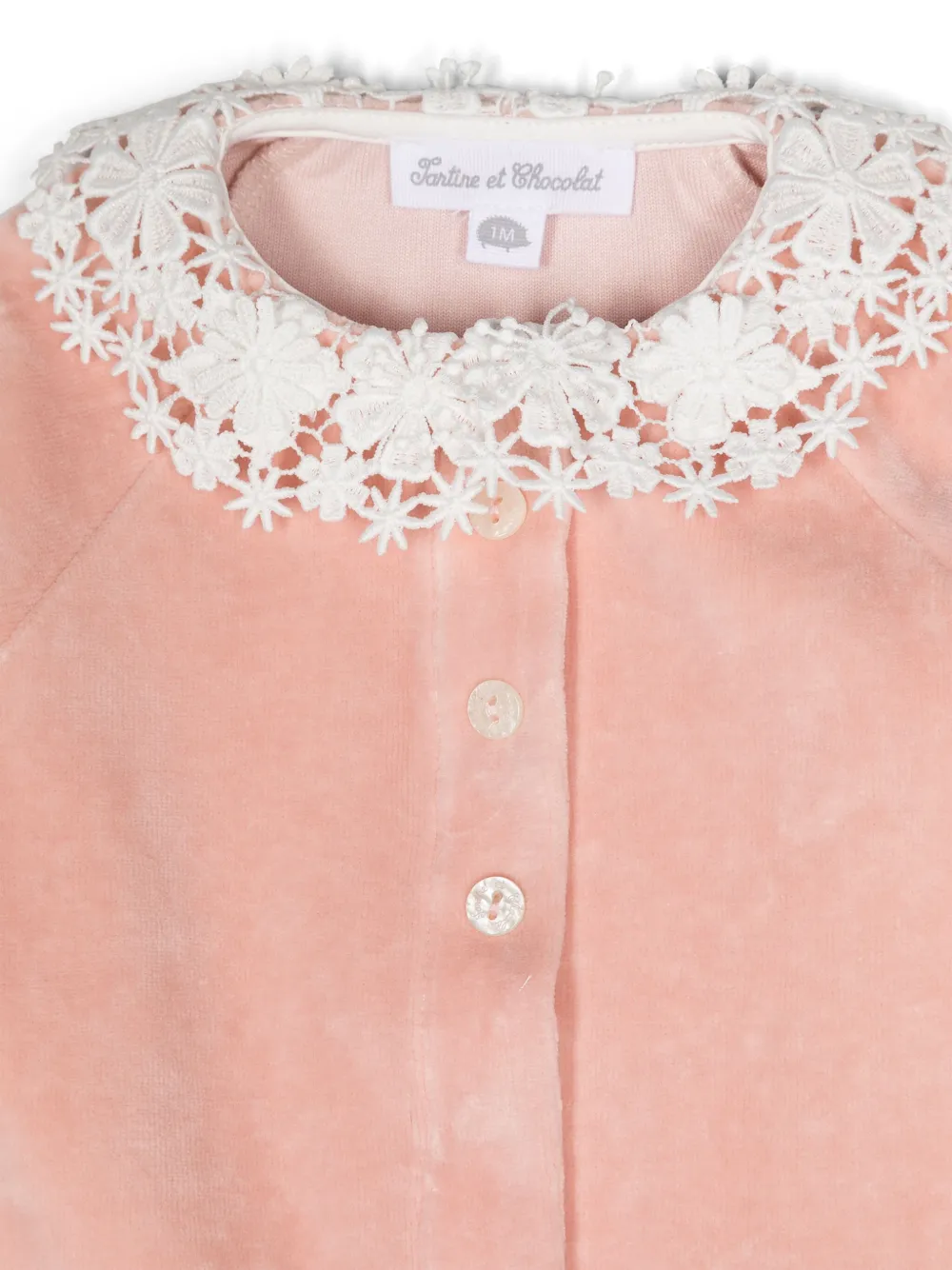 Tartine Et Chocolat Fluwelen pyjama Roze