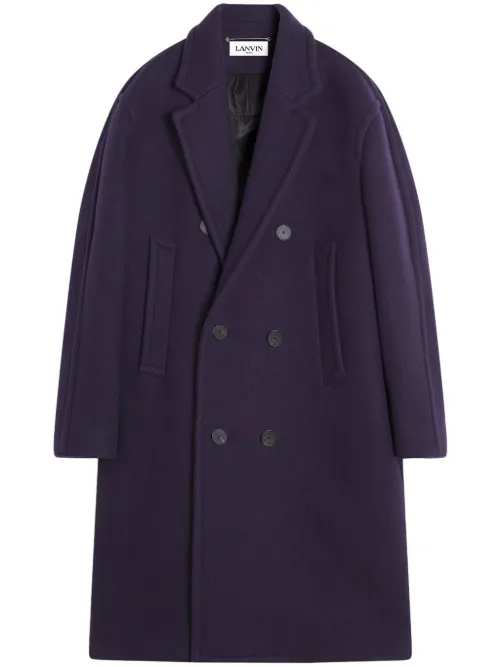 Manteau en laine à boutonnière croisée - Lanvin - Modalova