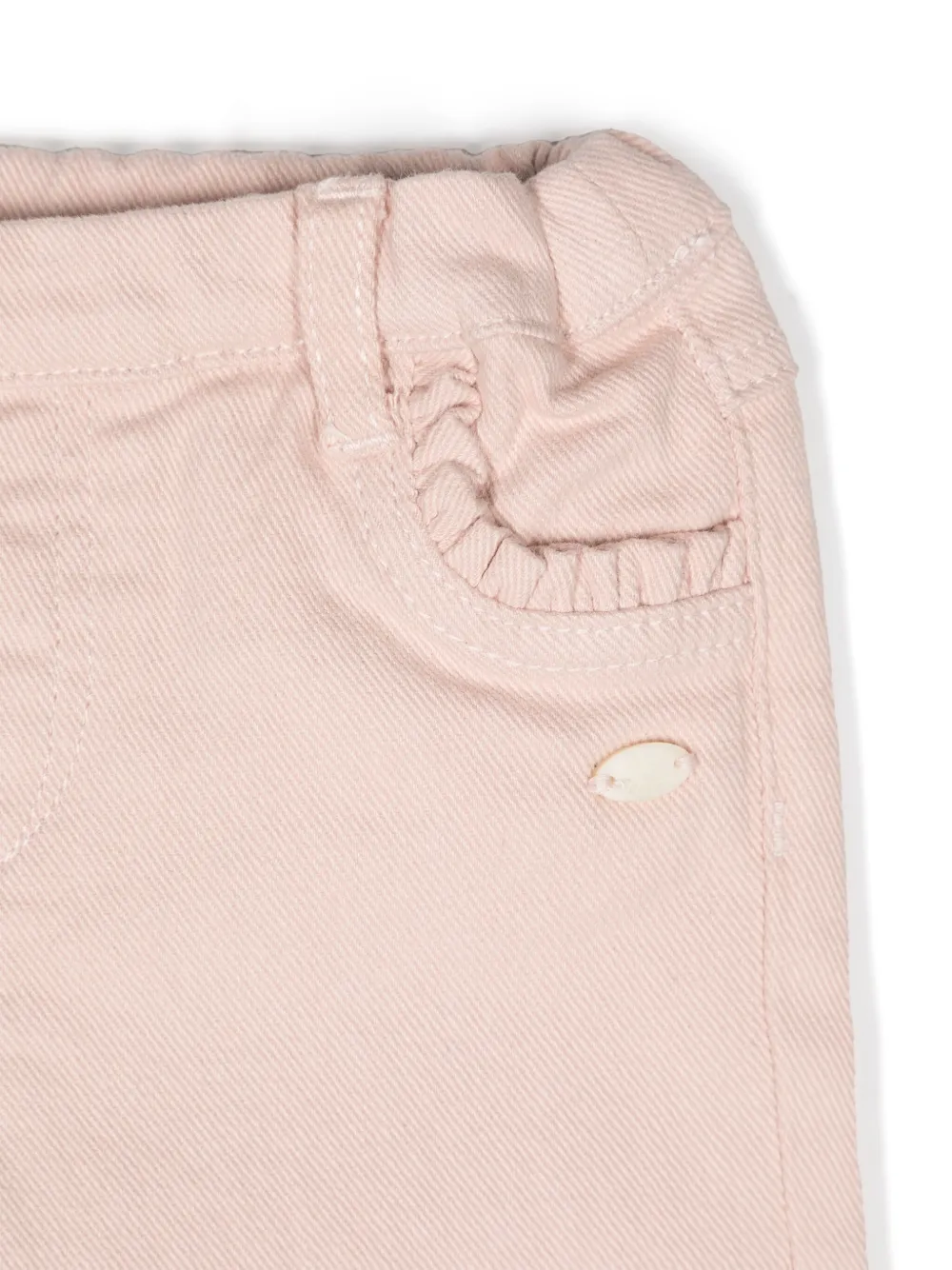 Tartine Et Chocolat Jeans met ruches Roze