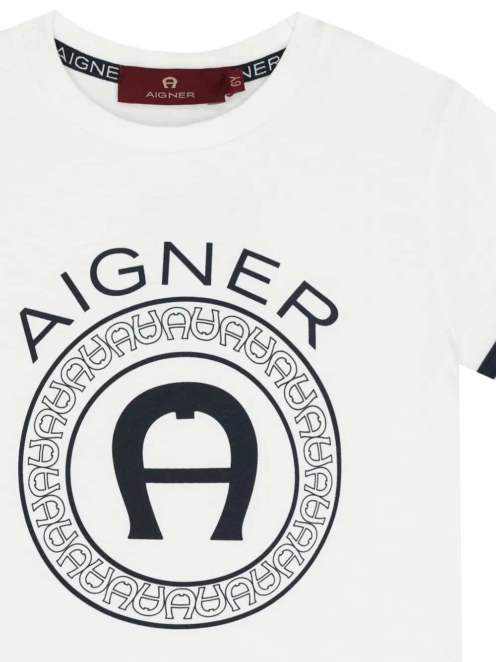 Aigner Kids T-shirt met print Wit