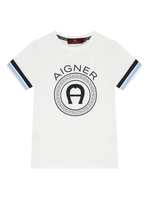 Aigner Kids تيشيرت قطن بطبعة