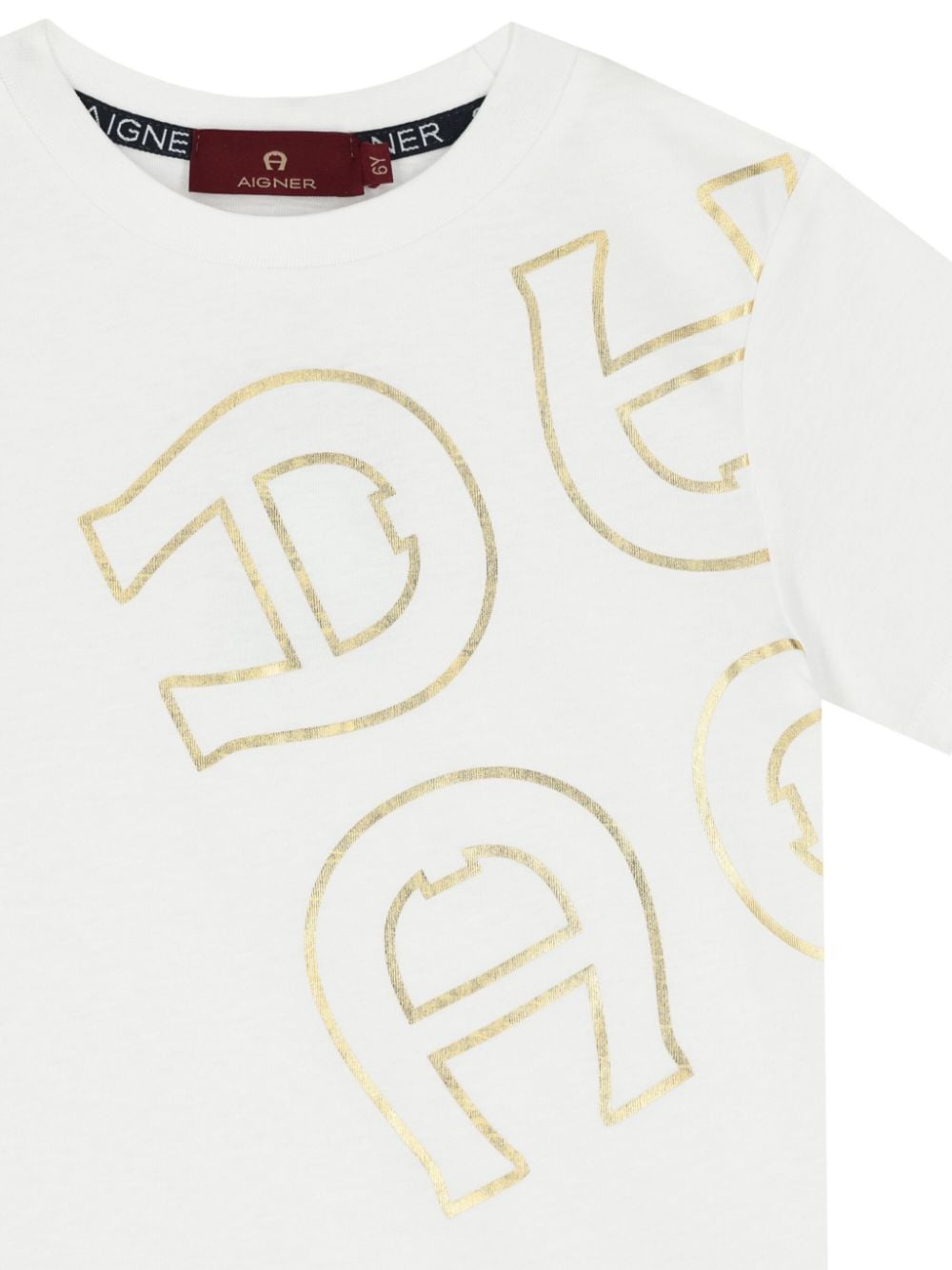 Shop Aigner Logo-print T-shirt In White