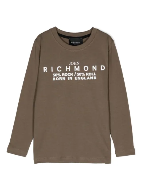 John Richmond Junior logo-tape T-shirt