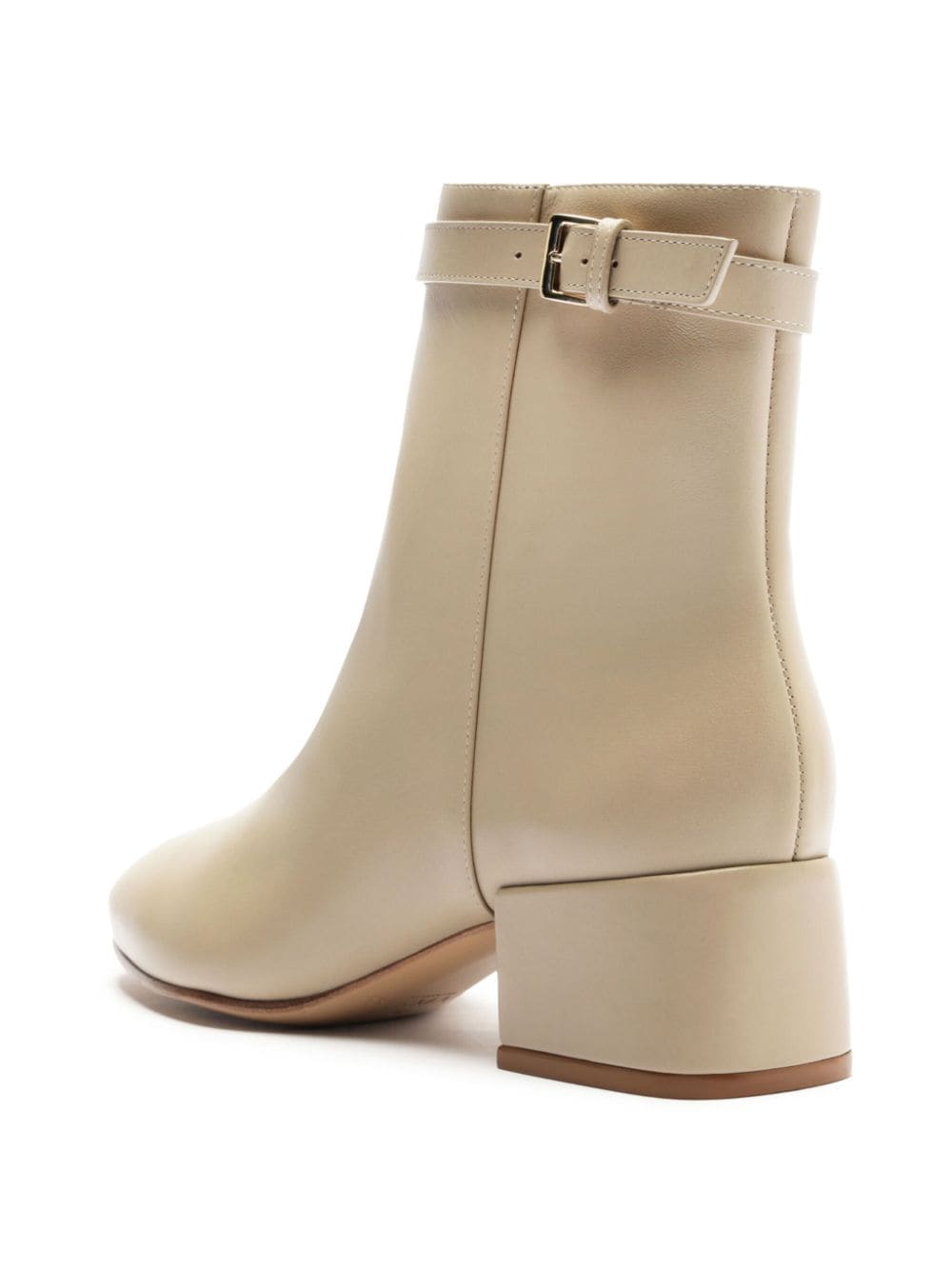 Alexandre Birman Candance 40 mm enkellaarzen Beige