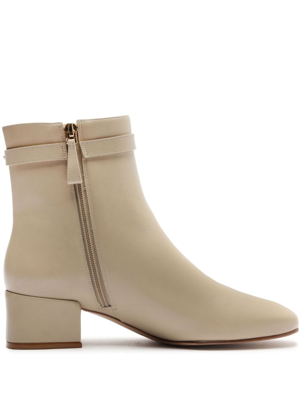 Alexandre Birman Candance 40 mm enkellaarzen Beige