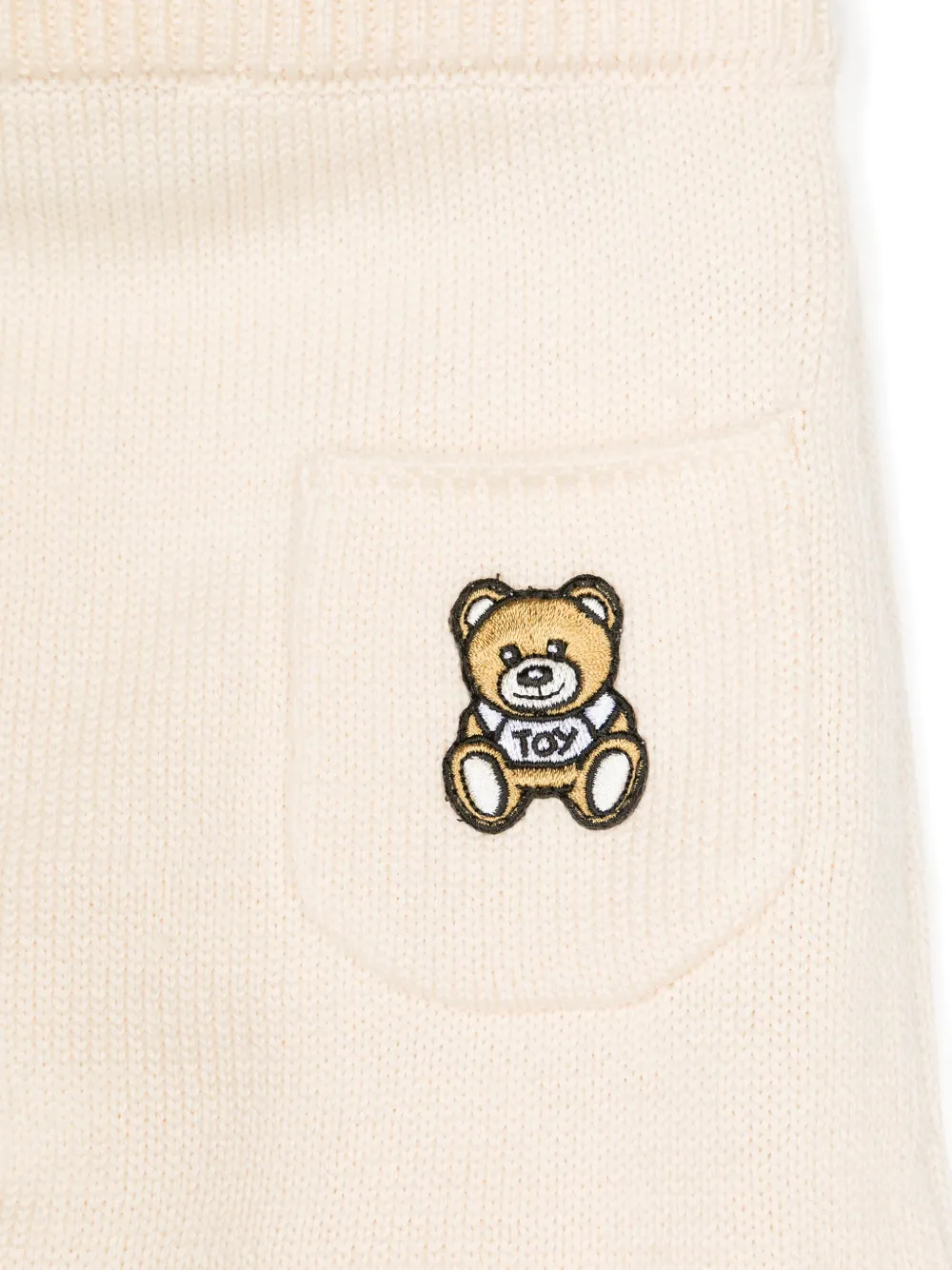 Moschino Kids Gebreide broek set Beige
