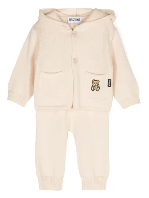 Moschino Kids knitted trouser set