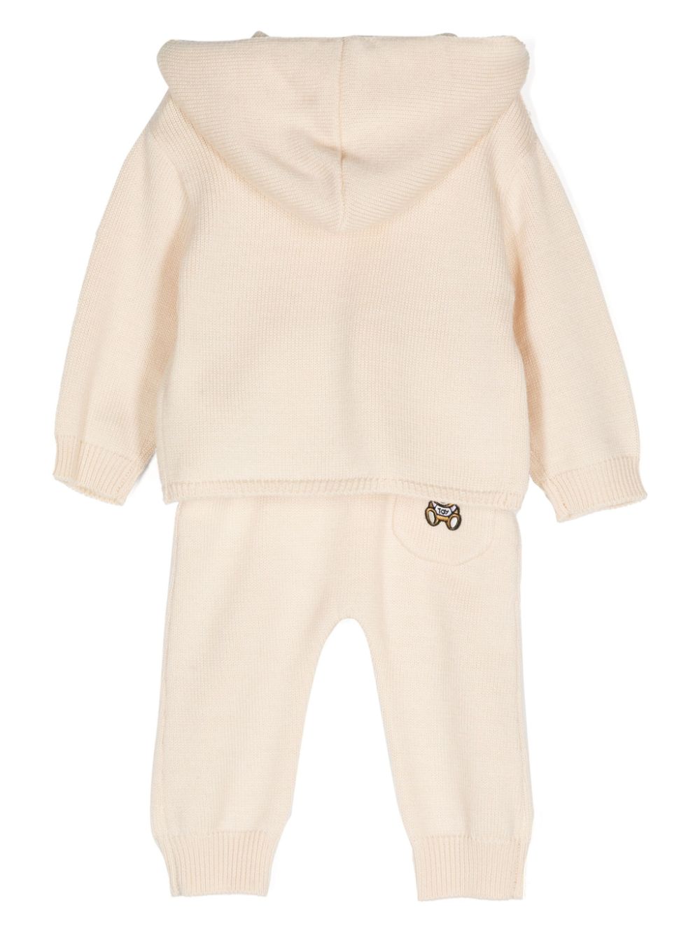 Moschino Kids knitted trouser set - Neutrals