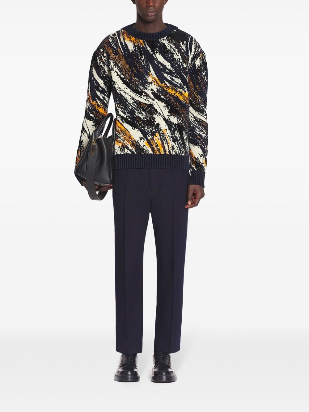 Lanvin Abstract Jacquard jumper - Blauw