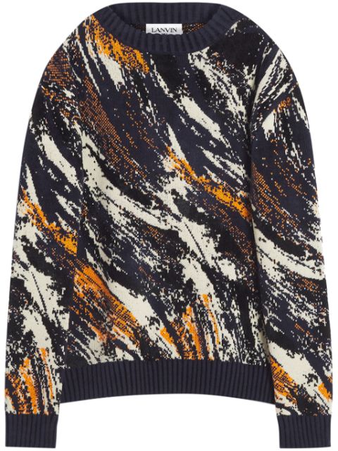 Lanvin Abstract Jacquard jumper Men