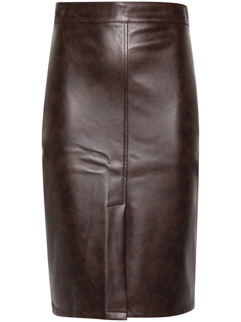 kaos falda midi lápiz | marrón | Image 1