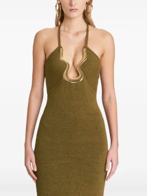 Cult Gaia Avery Midi Dress | Green | FARFETCH