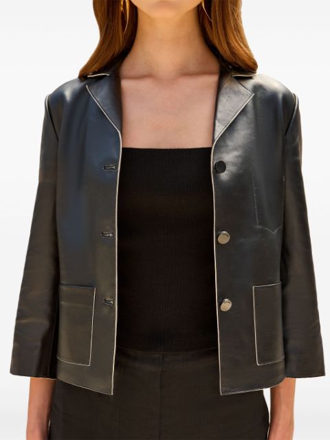 Cult Gaia Layton leather blazer Women