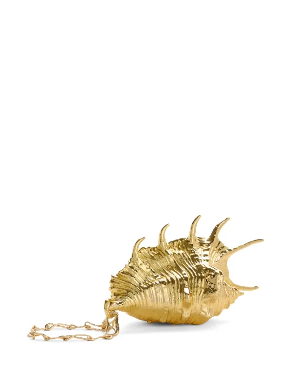 Cult Gaia Bresha Clutch Bag | Gold | FARFETCH