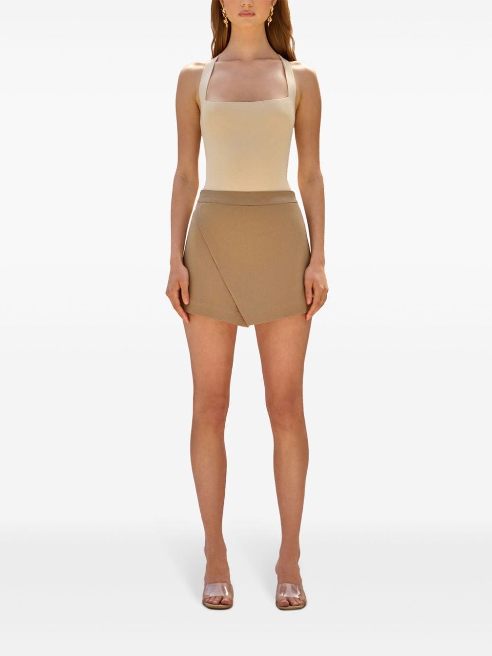 Cult Gaia Alma skorts Beige