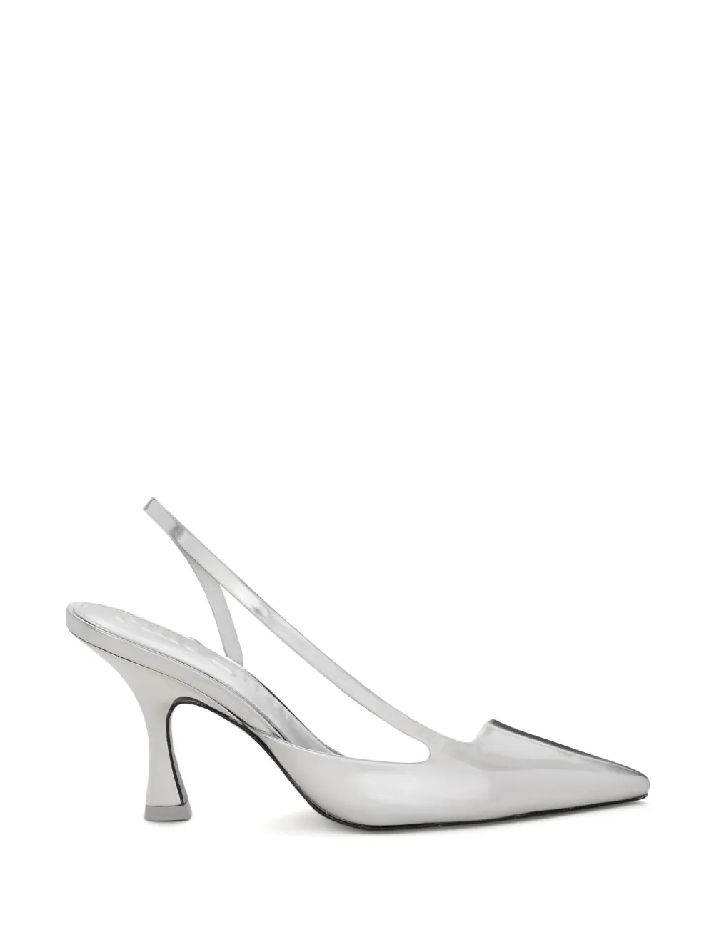 Cult Gaia 89mm Persia Slingback Pumps In Silver