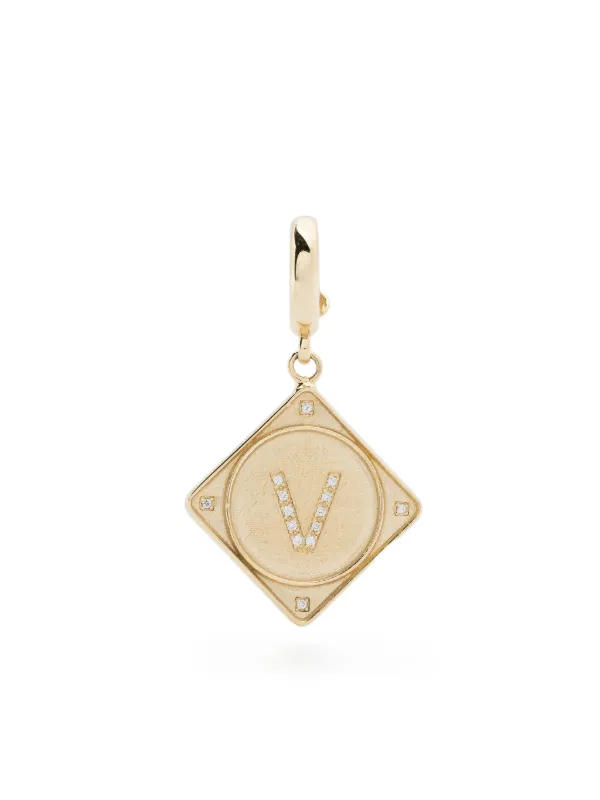 Lauren Rubinski 14kt Yellow Gold Bruno Diamond Pendant