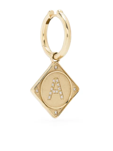 Lauren Rubinski arete Bruno en oro amarillo de 14kt con diamante