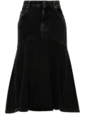 Philosophy Di Lorenzo Serafini bleached midi skirt - Black