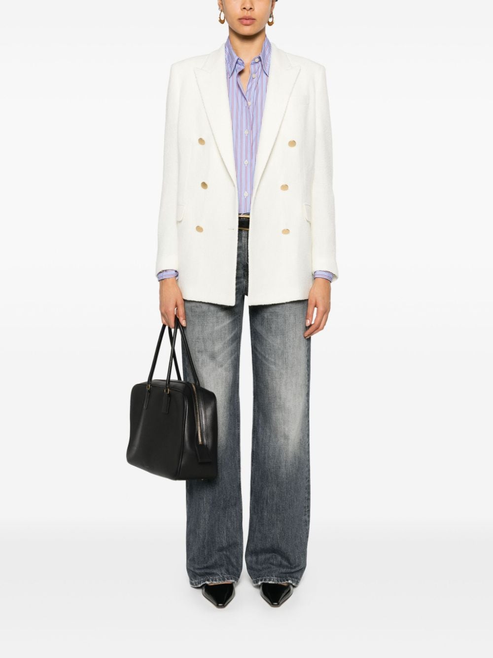 Shop Tagliatore Jasmine Blazer In Neutrals