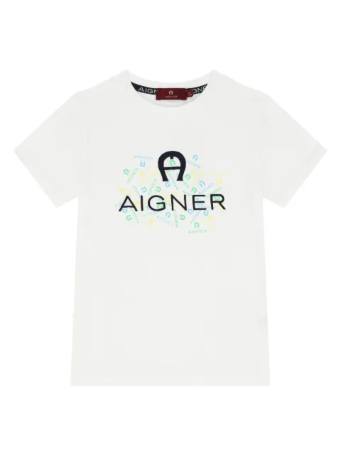 Aigner Kids logo-print T-shirt