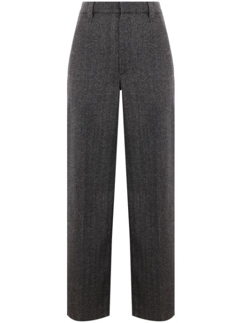 Brunello Cucinelli wool-blend high-waisted trousers Women