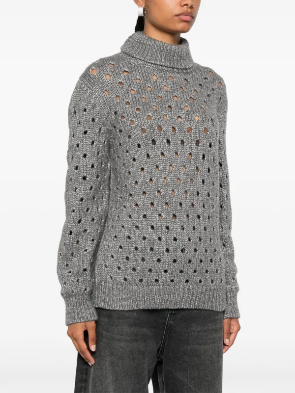 Kiton オープンニット セーター | グレー | FARFETCH JP