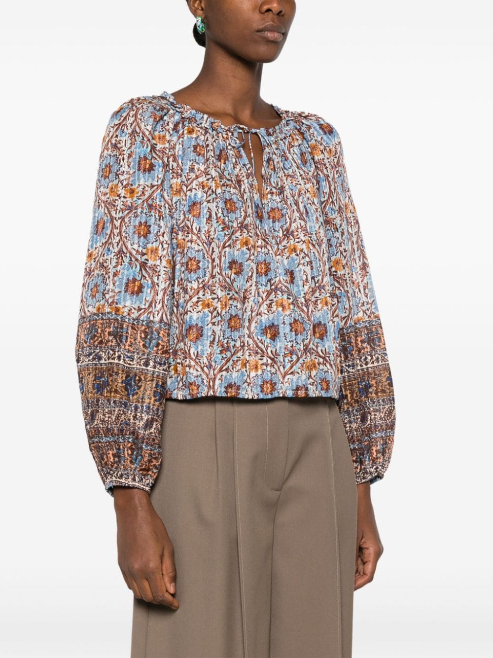 Shop Ulla Johnson Silva Blouse In Blue