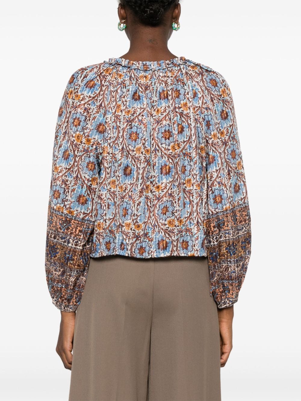 Shop Ulla Johnson Silva Blouse In Blue