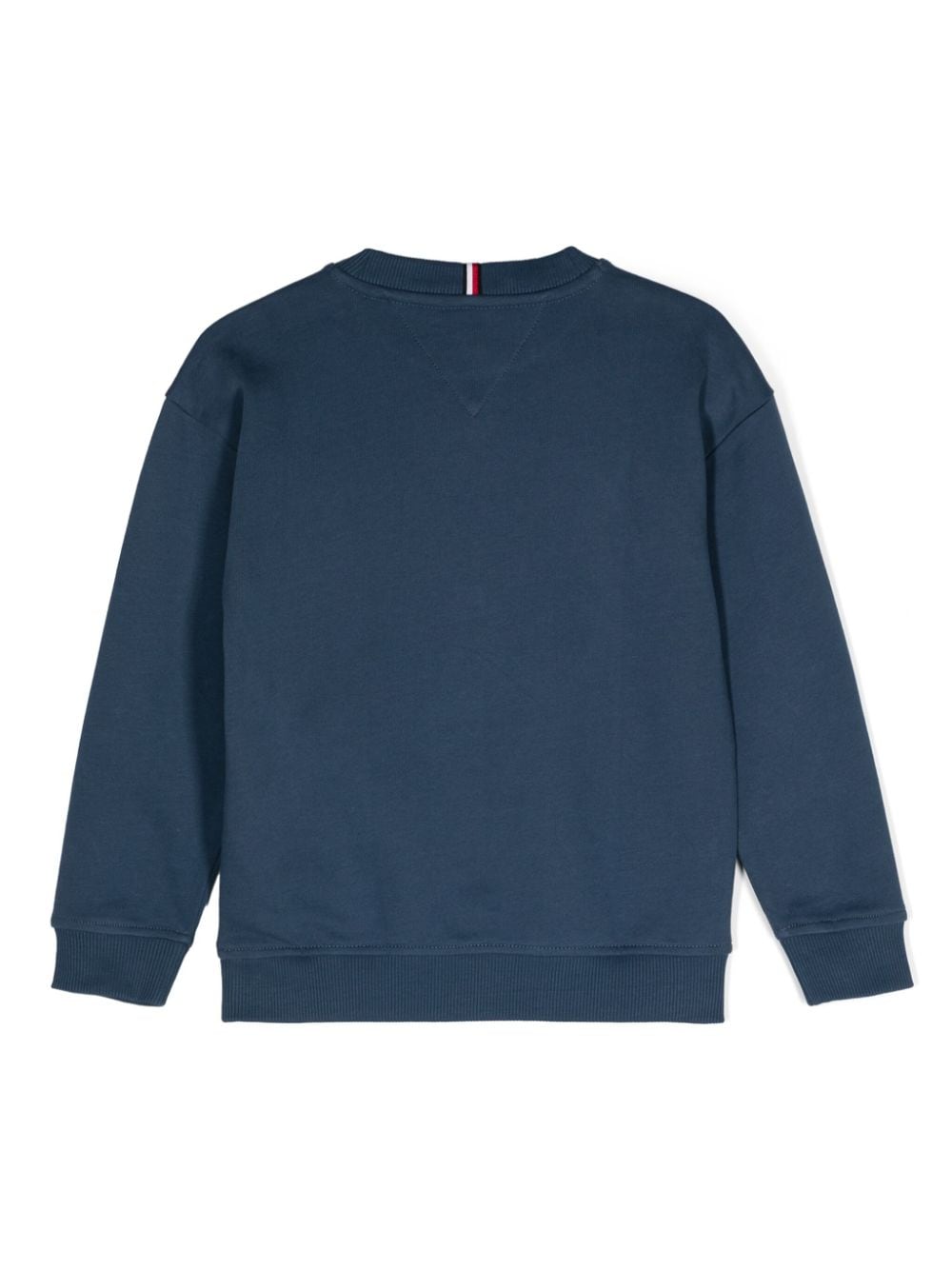 Shop Tommy Hilfiger Junior Logo-embroidered Sweatshirt In Blue