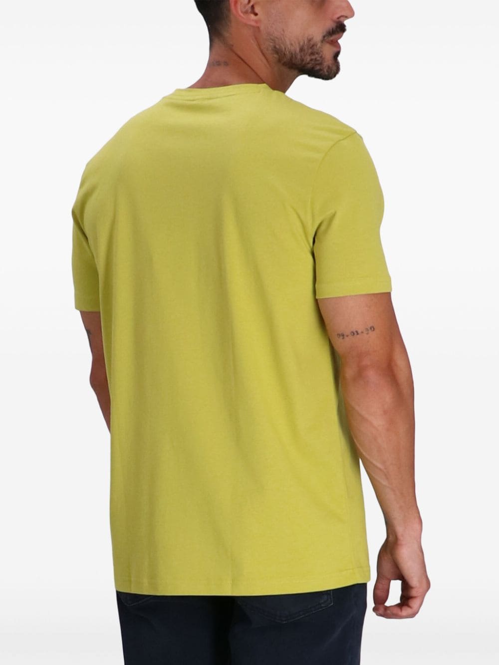 Shop Hugo Boss Logo-print T-shirt In Green