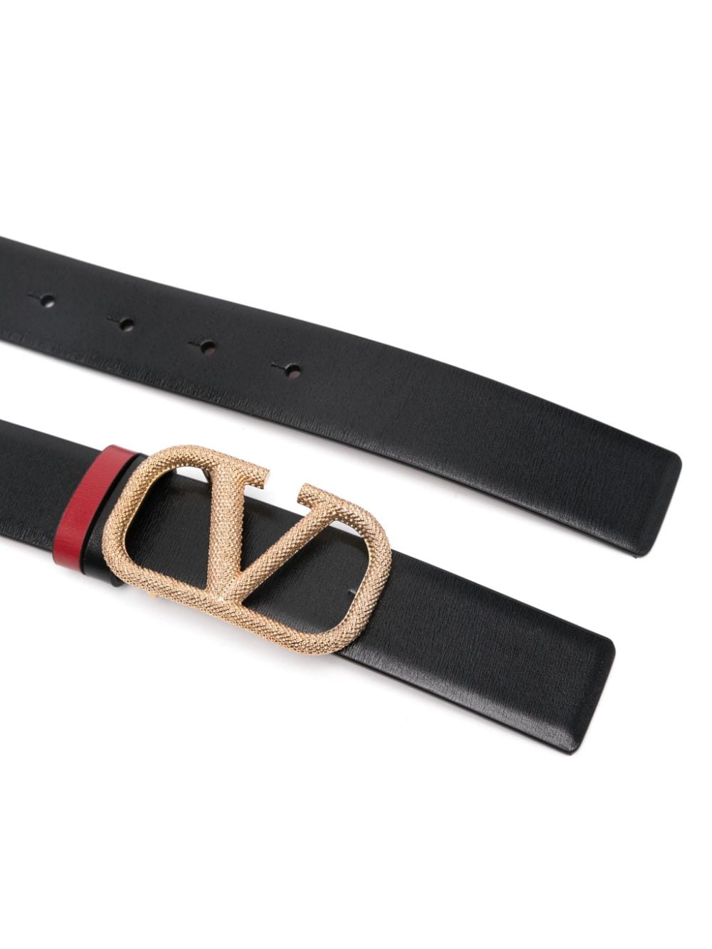 Shop Valentino Vlogo Signature-belt In Schwarz