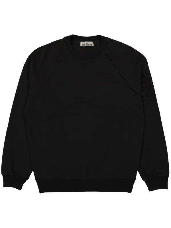 『STONE 』コンパスロゴパッチ スウェットシャツ Stone Island コンパスロゴ スウェットシャツ | ブラック