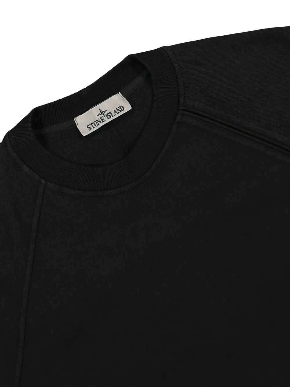 Stone Island Sweater met Compass-logopatch Zwart