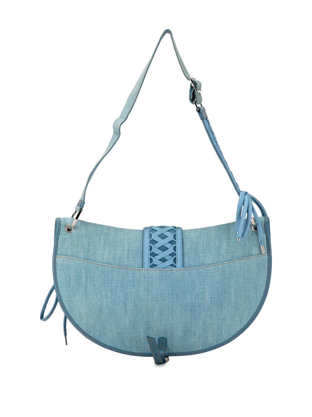 Christian Dior Pre-Owned 2002 Denim Admit It Flap hobo bag - Blauw