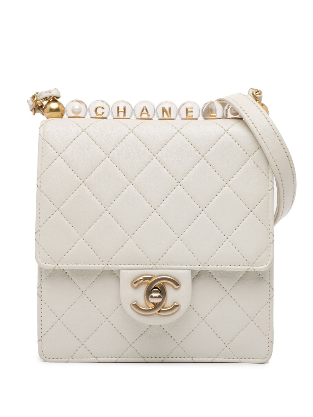 Affordable HOT SALE CHANEL 2020 Small Lambskin Chic Pearls Flap crossbody bag Women