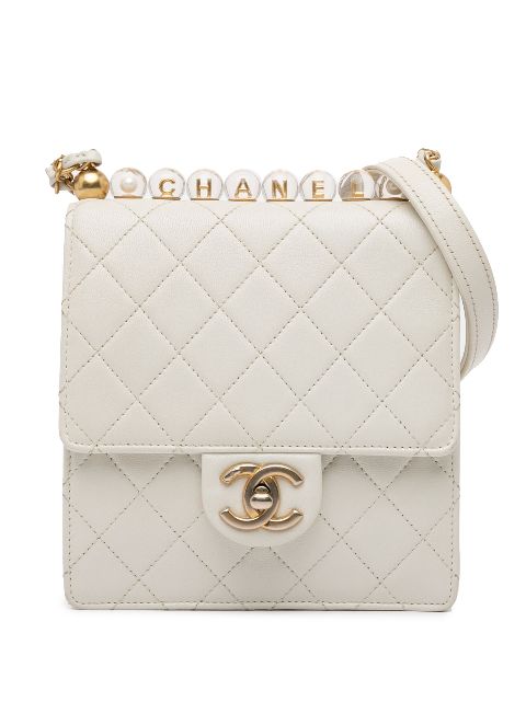 CHANEL 2020 Small Lambskin Chic Pearls Flap crossbody bag Women