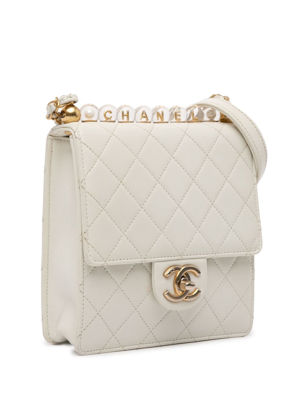 Affordable HOT SALE CHANEL 2020 Small Lambskin Chic Pearls Flap crossbody bag Women